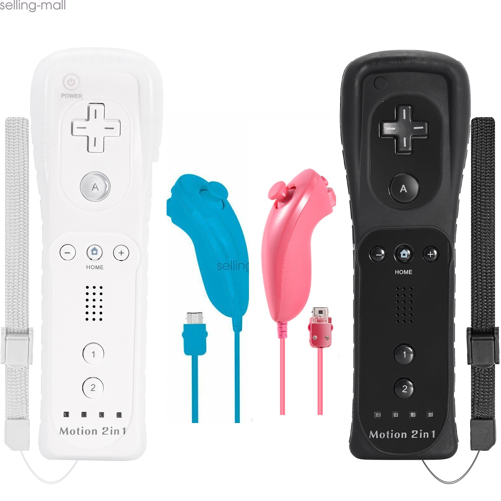 Wireless Wii Remote Nunchuck Controller Motion Plus For Nintendo Wii Wii U