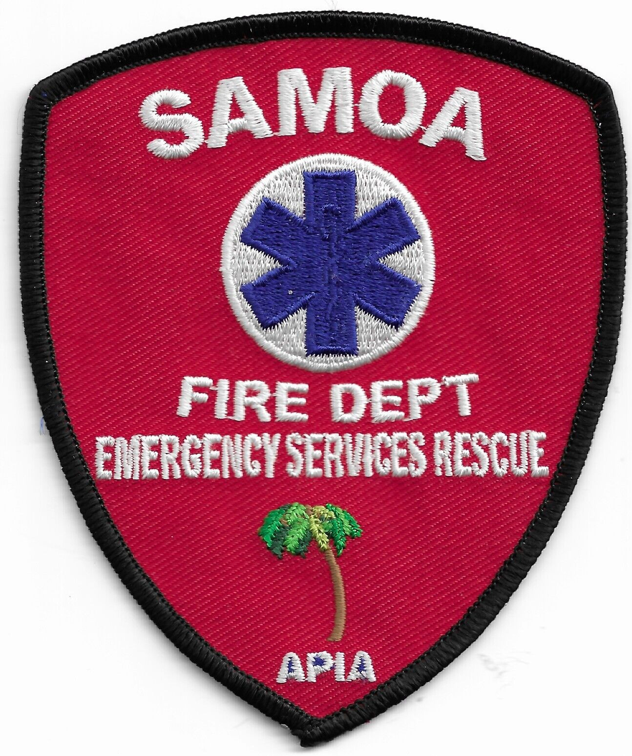 Somoa - Apia Fire Dept. Emergency Services Rescue (3.25" x 4" size) fire patch