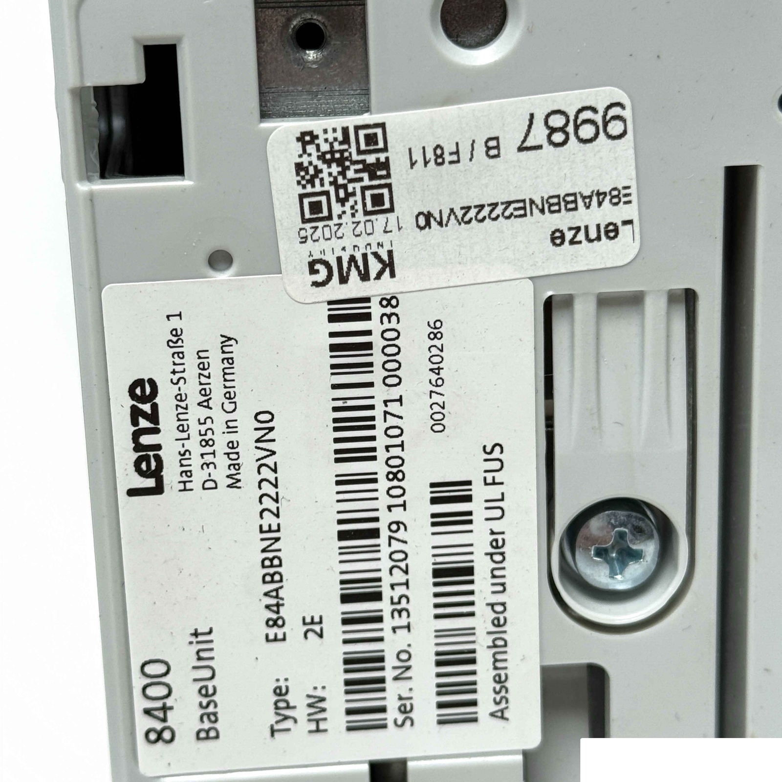 Lenze 8400 Base Unit E84ABBNE2222VN0 HW 2E 13512079 -Unused-