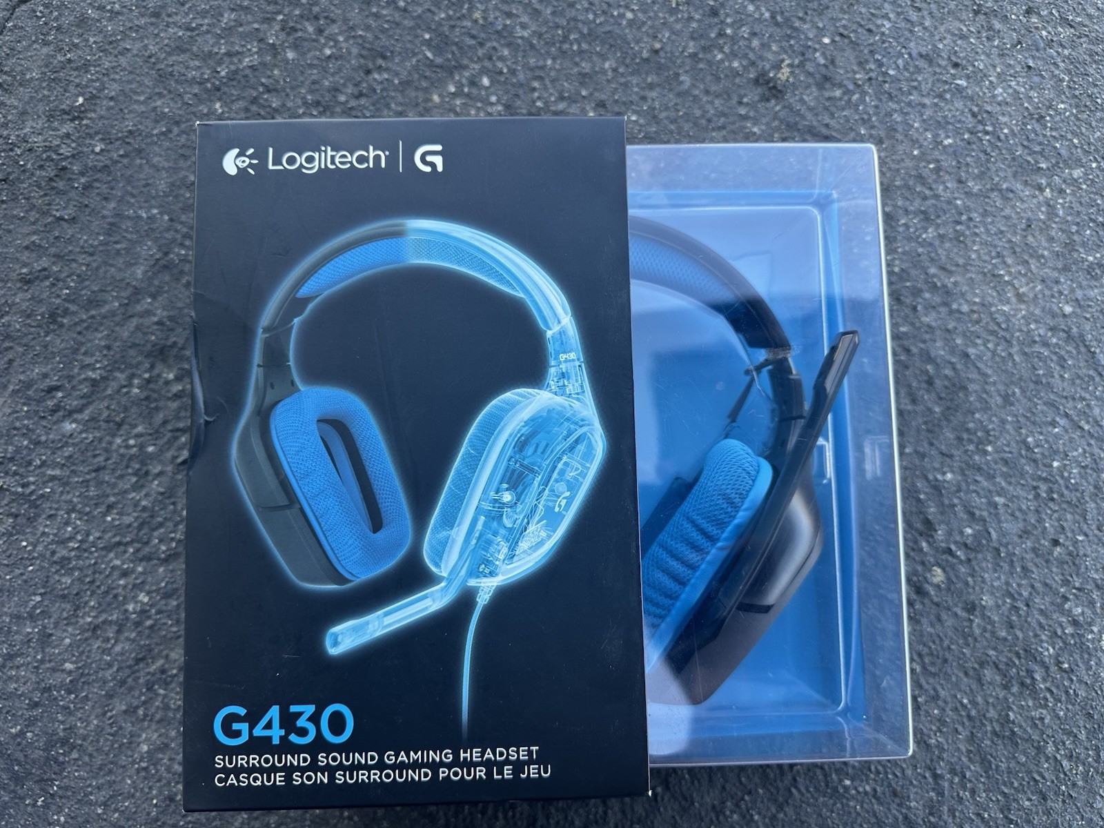 Logitech G430 Black/Blue Over the Ear Gaming Headset