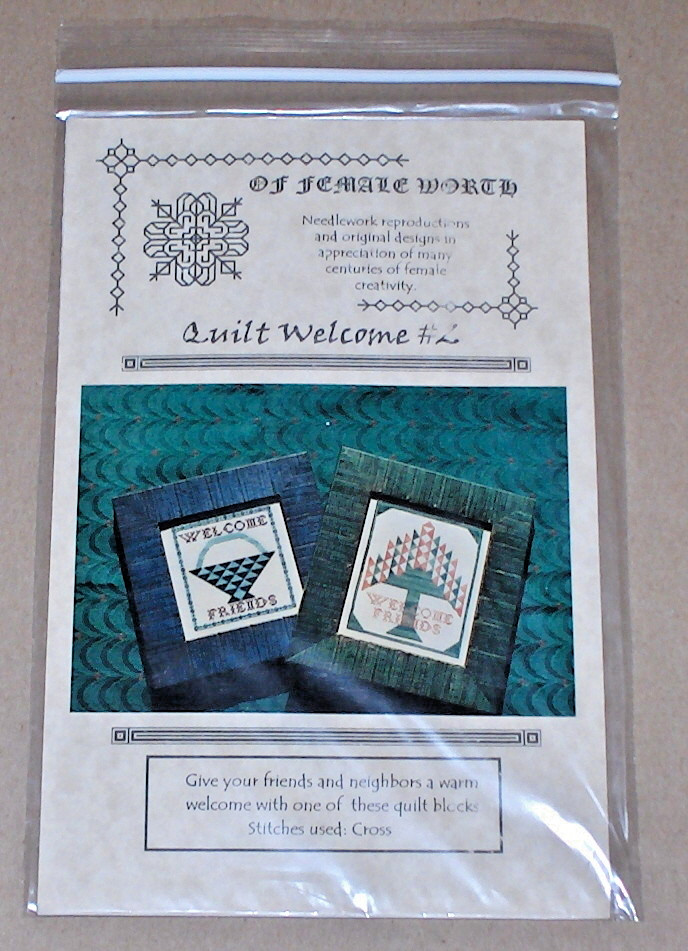 Of Female Worth "Quilt Welcome #2" Cross Stitch Patterns NIP