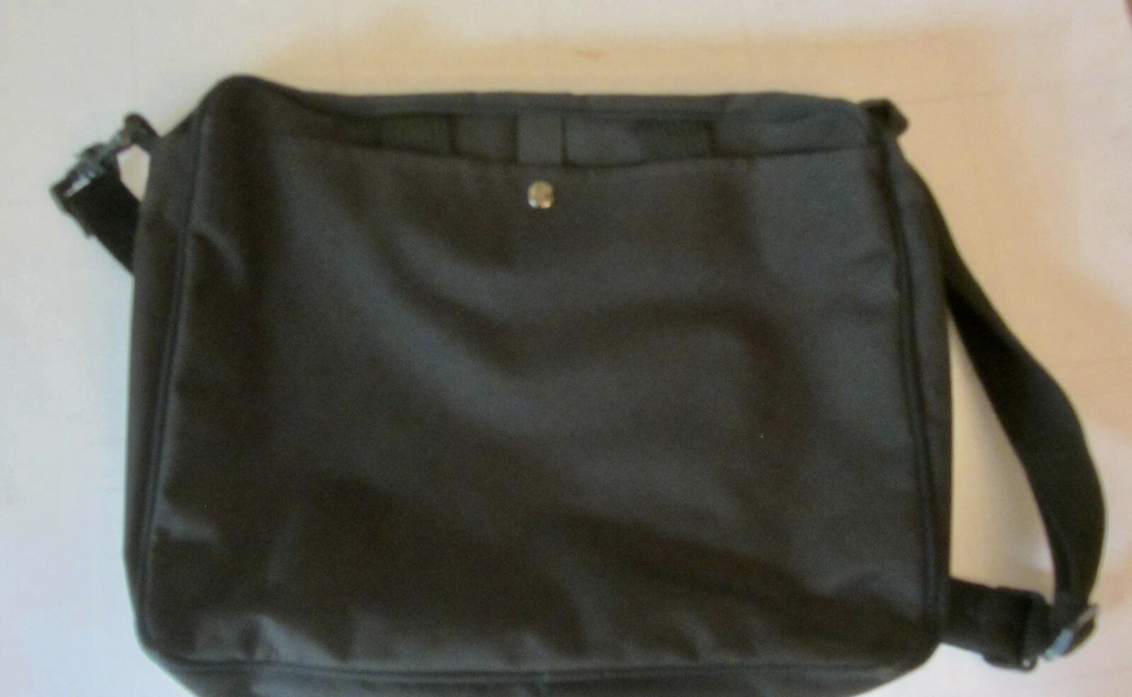 Colorado Black Canvas Laptop Computer BAG Pockets Shoulder Strap 16"