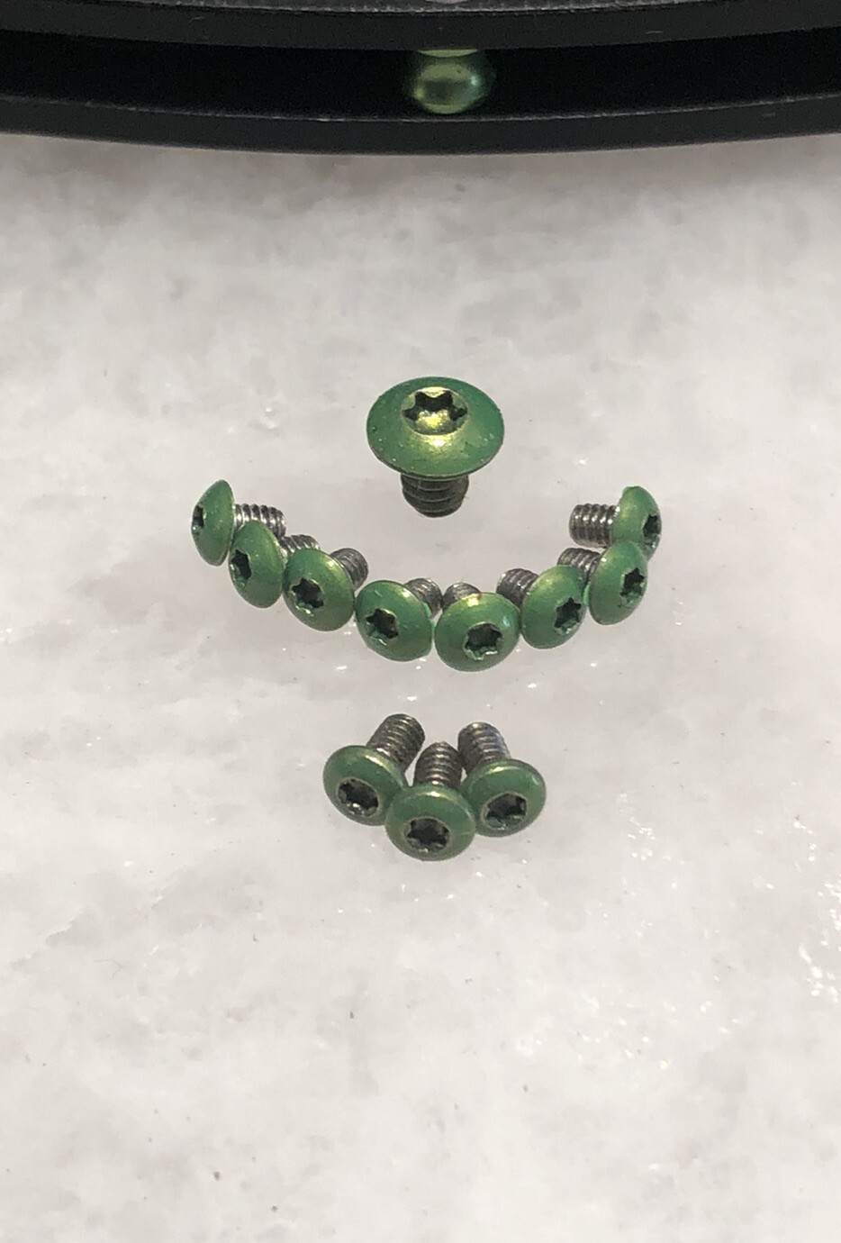 Green Stainless Steel Screws Set For Benchmade 940-2 G10 Handle Knife- 12pcs
