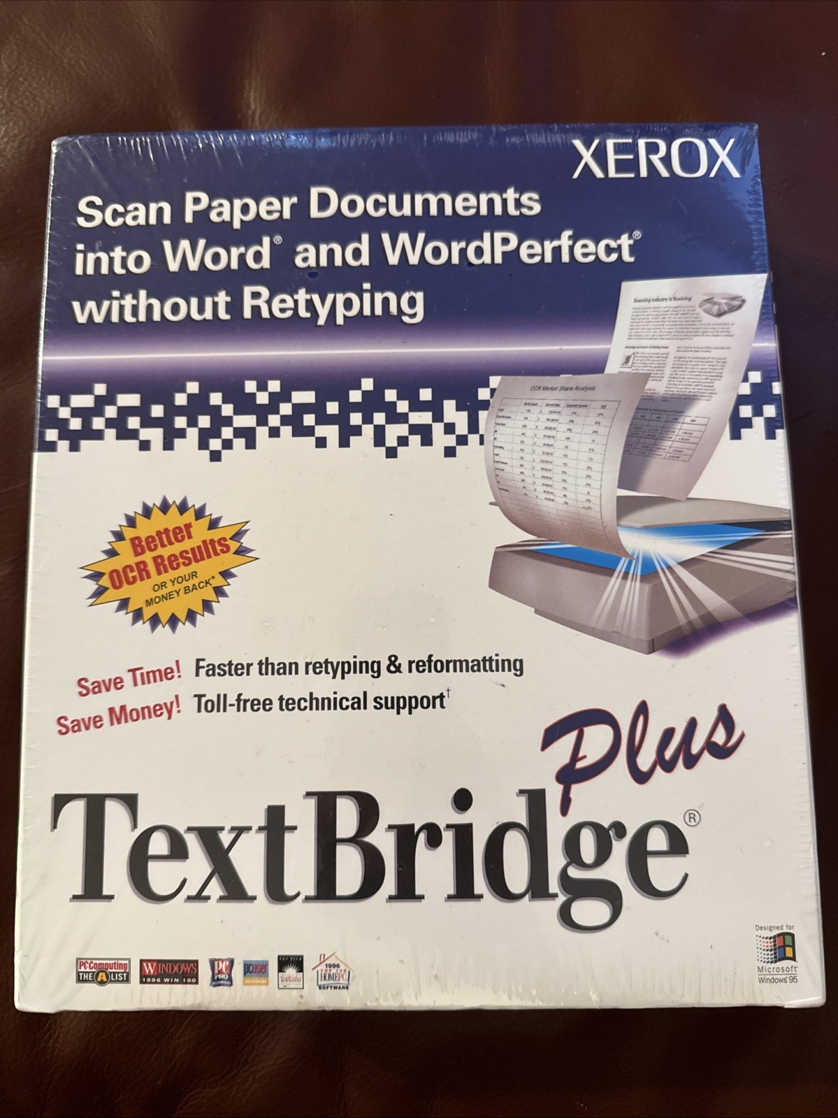 Xerox TextBridge Plus For Windows 95 NT 4.0 RARE NEW NOS VINTAGE