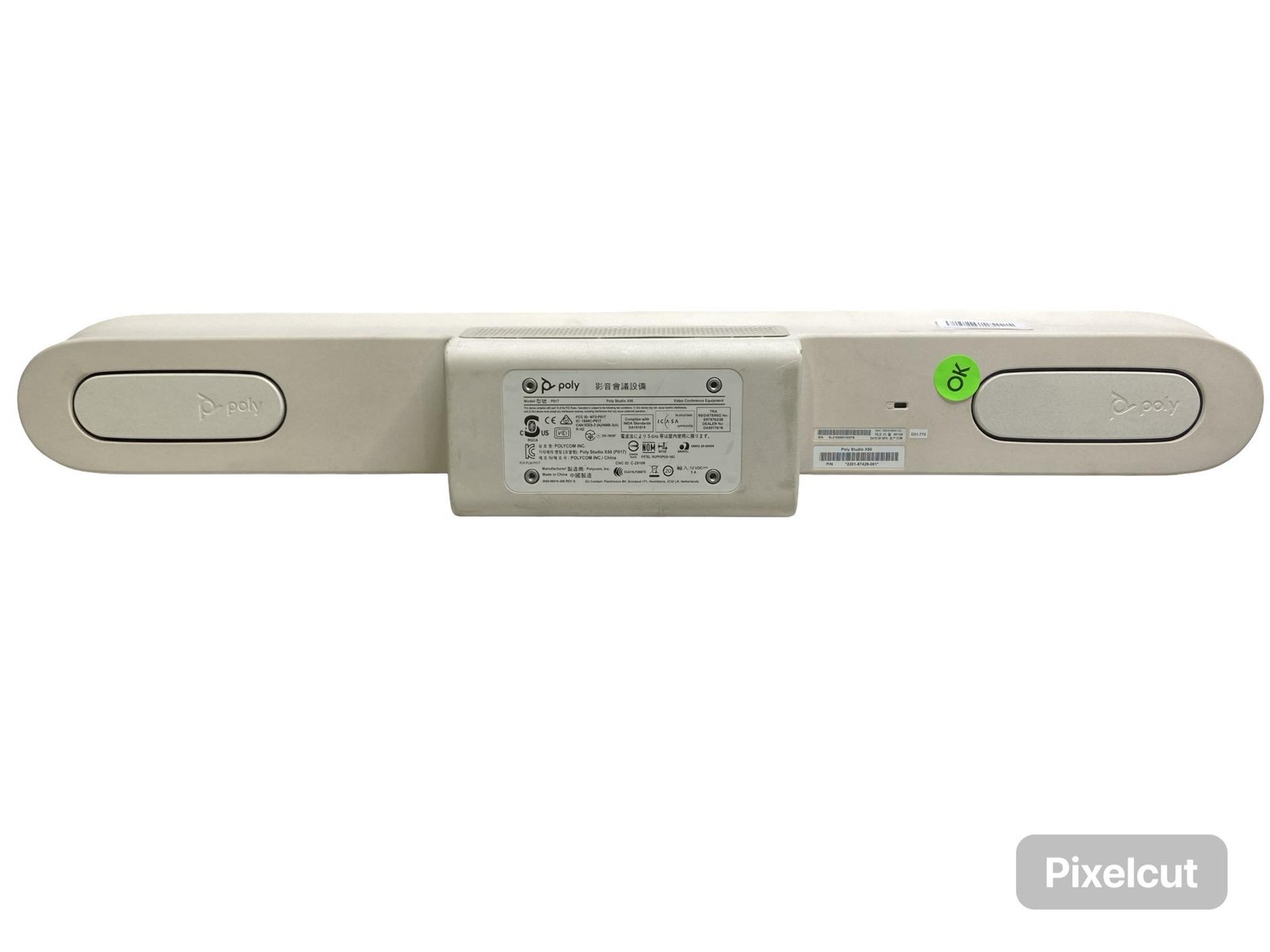 Polycom Poly Studio X50 Video Conference Bar w/ TC8 Control Unit grade D