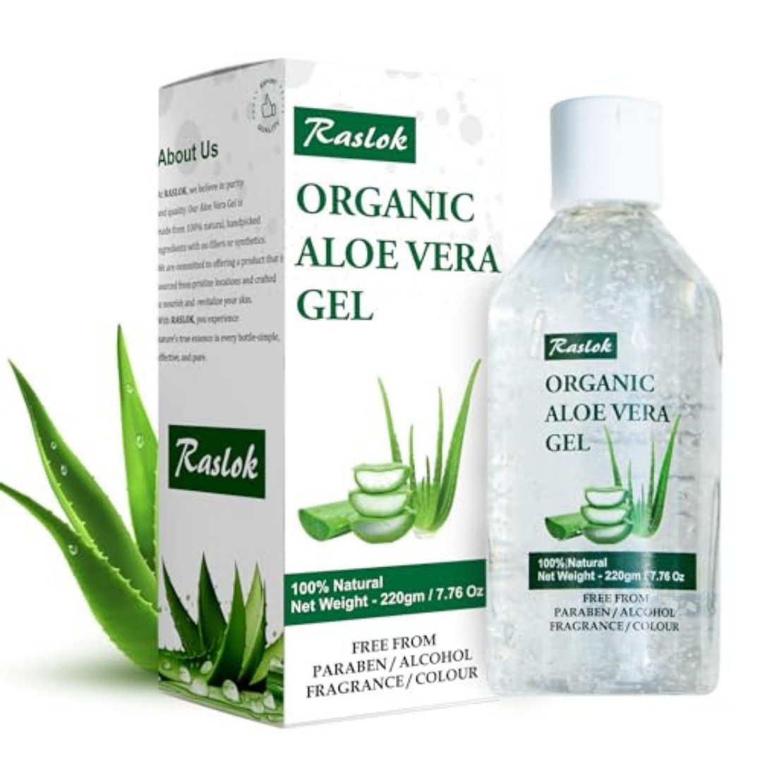 Aloe Vera Gel | 100% Pure Natural Aloe Gel for Moisturizing Face Skin & Hair