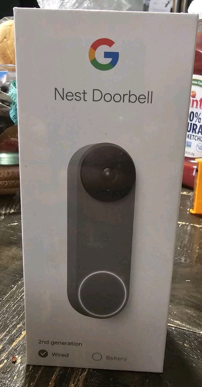 NEW Google Nest Doorbell (Wired, 2nd Gen) - Ash/Grey