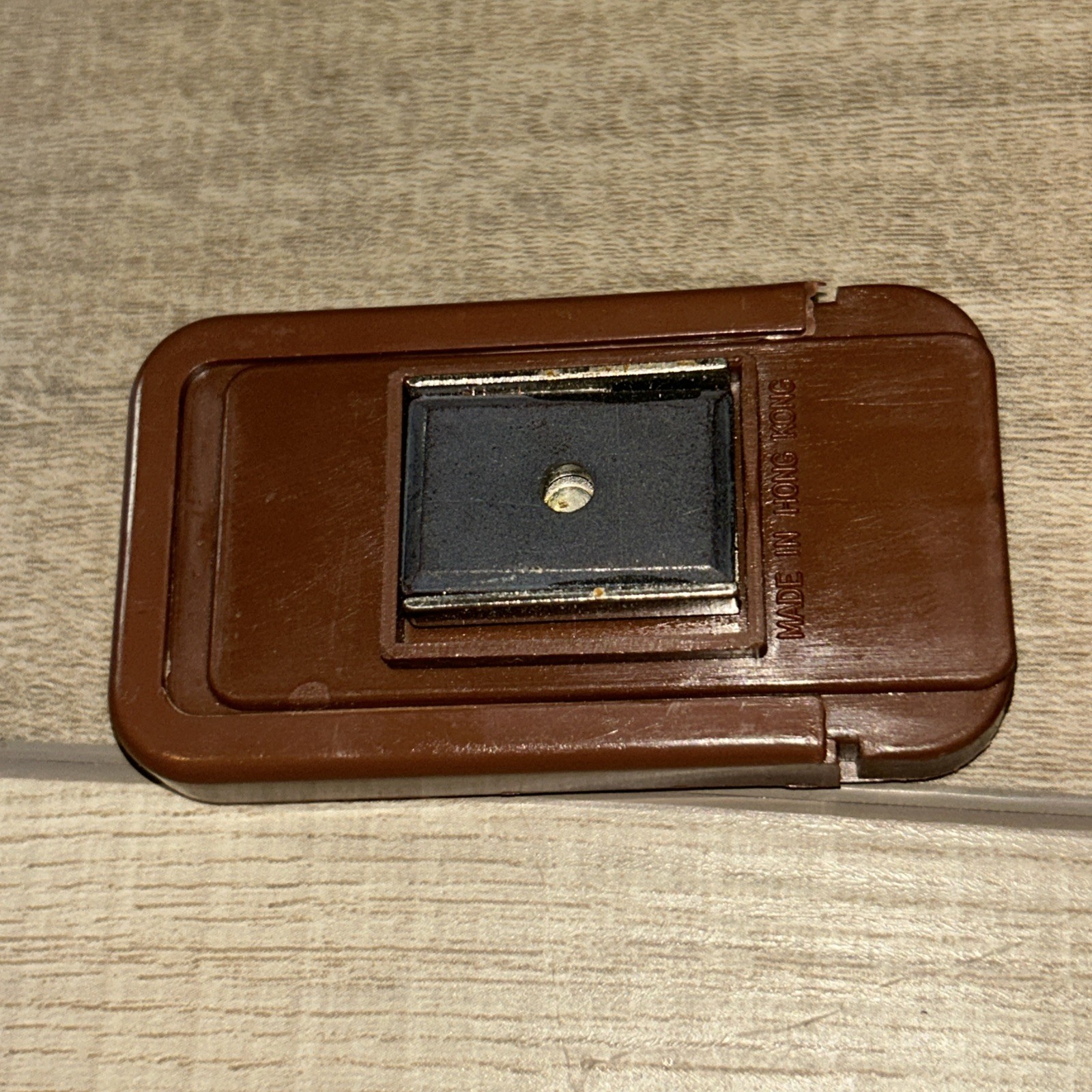 Vintage Key Locker Storage Plastic Box Magnetic Brown Nostalgic Hideaway