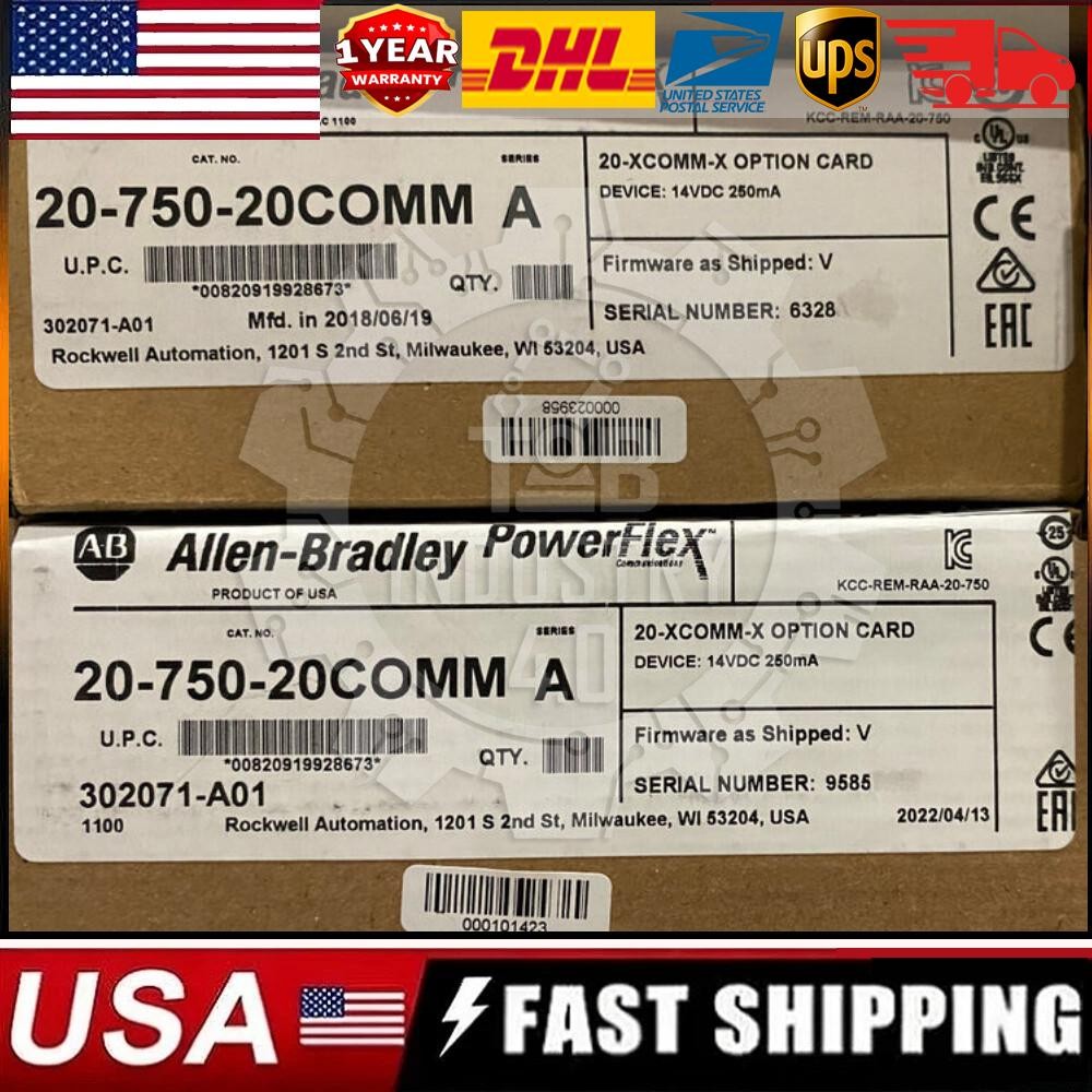 New AB 20-750-20COMM PowerFlex Inverter Communication Card US Free Tax