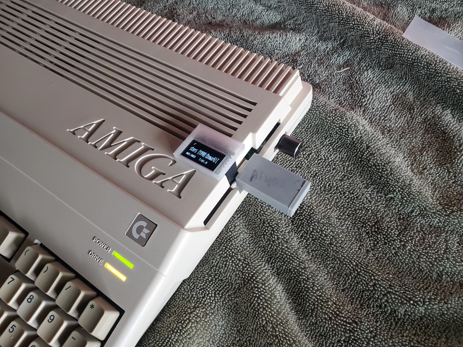 Amiga 500 Gotek Custom Mount USB Floppy Emulator - Complete Kit with Gotek