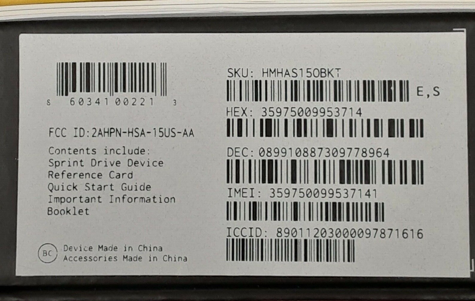 Sprint OBD Connected Car and Mobile Hotspot
