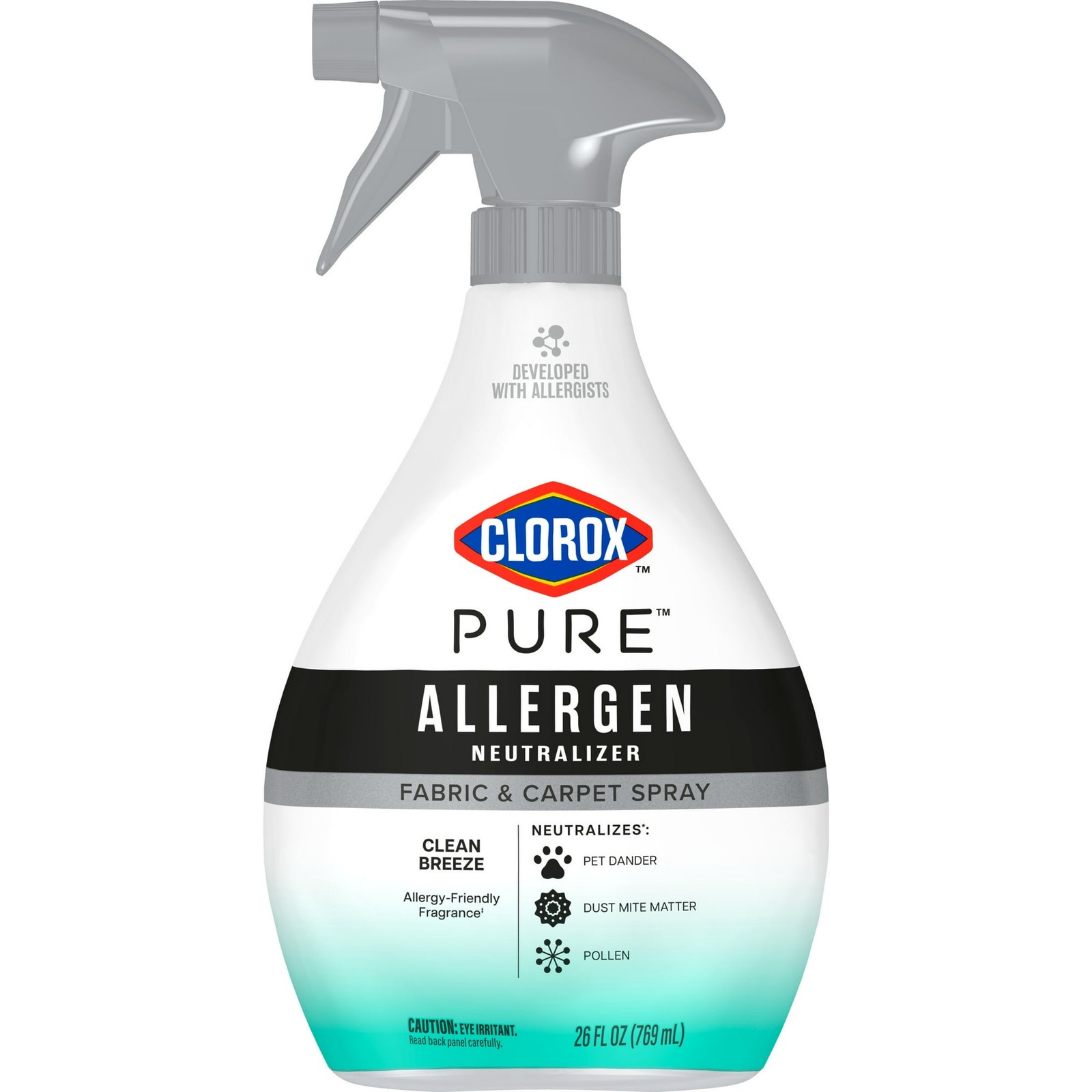 PURE Allergen Neutralizer Fabric and Carpet Spray, Clean Breeze, 26 Fluid Ounces