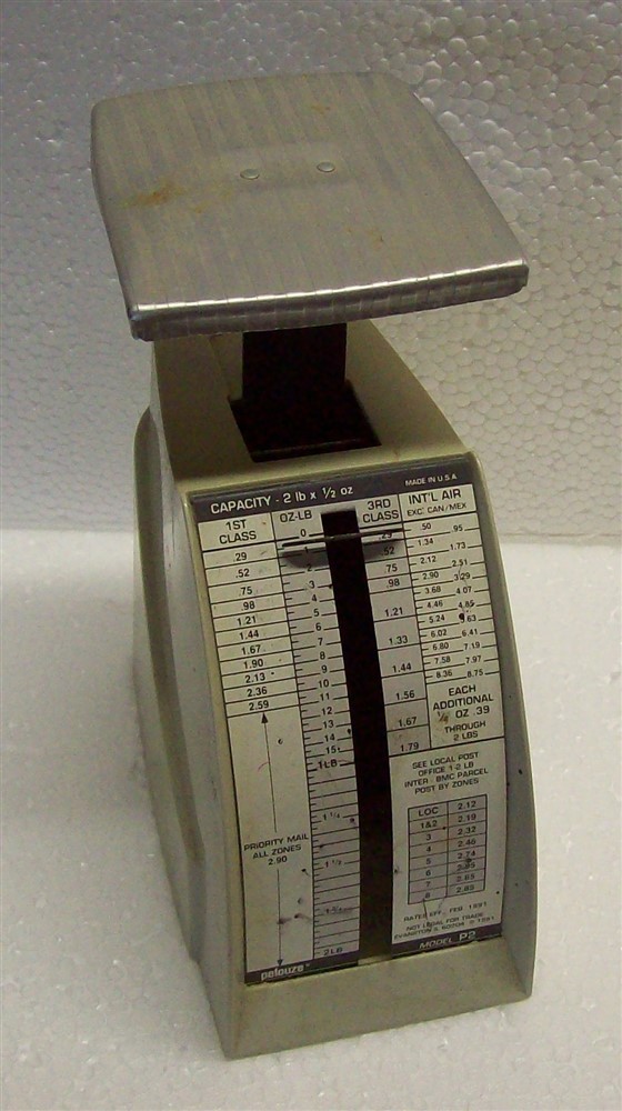 Pelouze Model P2 Parcel Scale Capacity 2 lb x 1/2 ounce