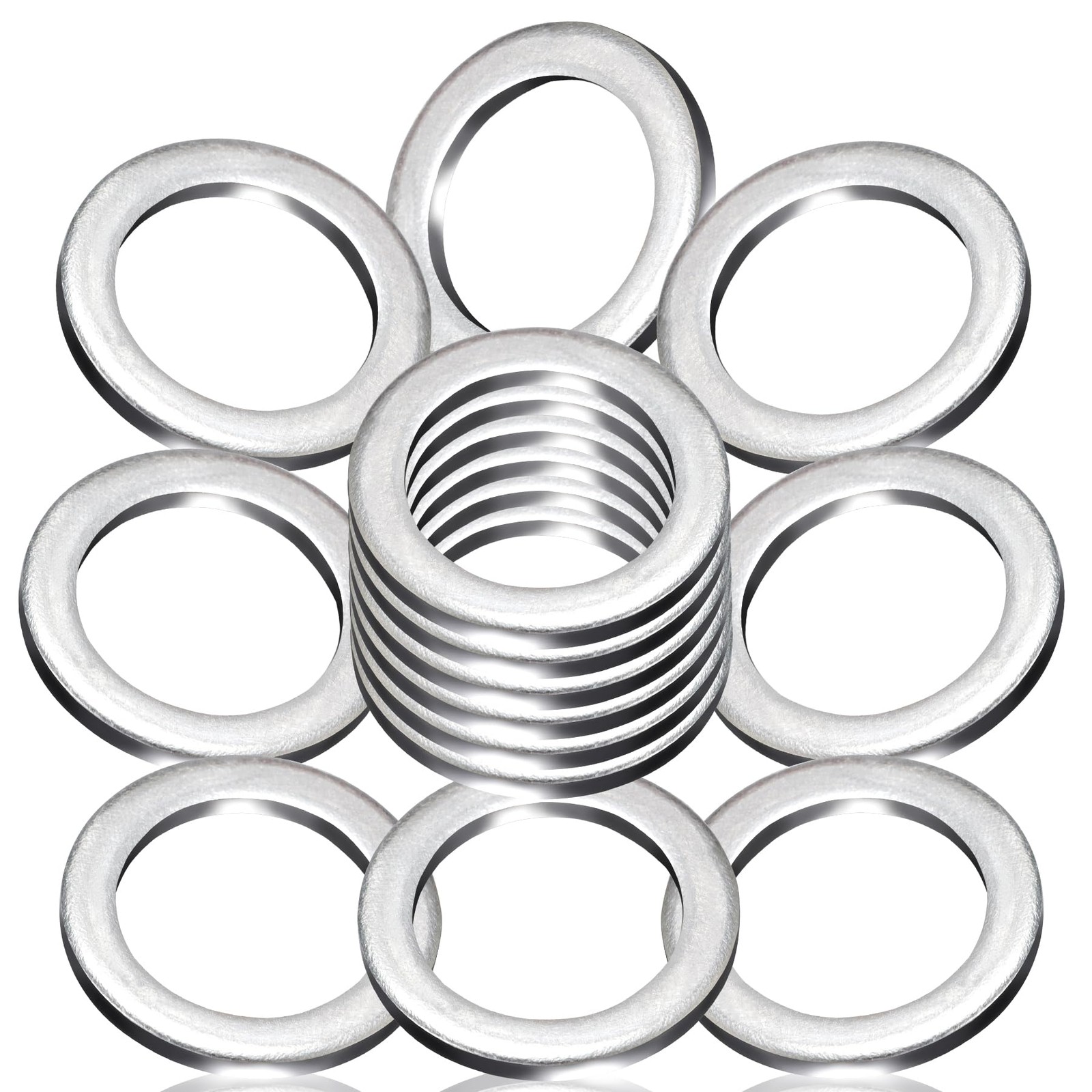 DCWecher 20-Pack 90471-PX4-000 Transmission Fluid Drain Plug M18, Silver