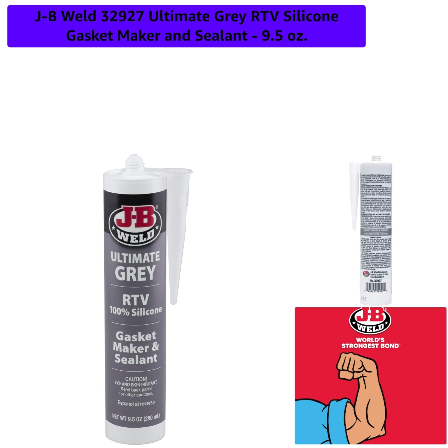Effective 9.5 oz Grey RTV Silicone Gasket Maker – Seal & Bond with Confidence