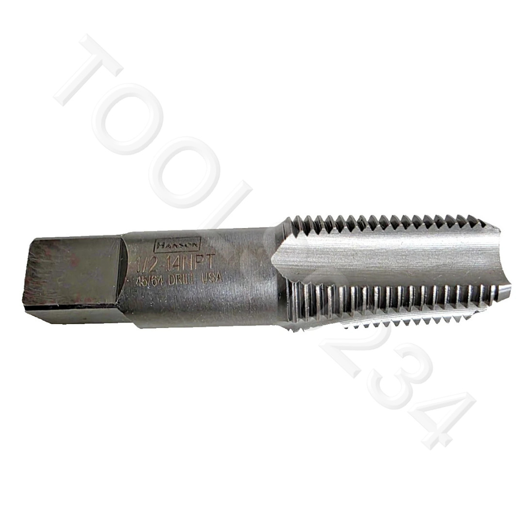1/2" -14 NPT Taper Pipe Tap CS USA Irwin 1905 ZR Carbon Steel Rethread Cleaning