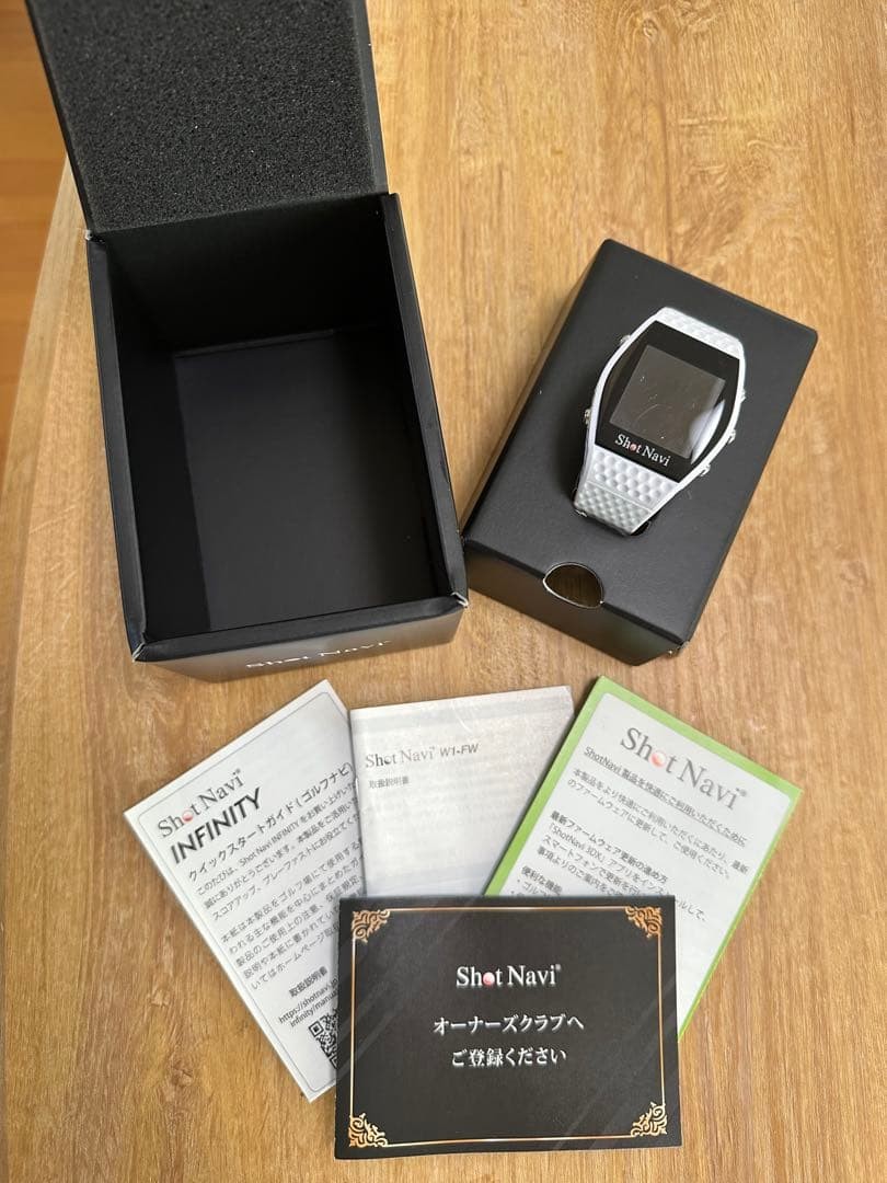 Shot Navi INFINITY Golf GPS White Near Mint Unused