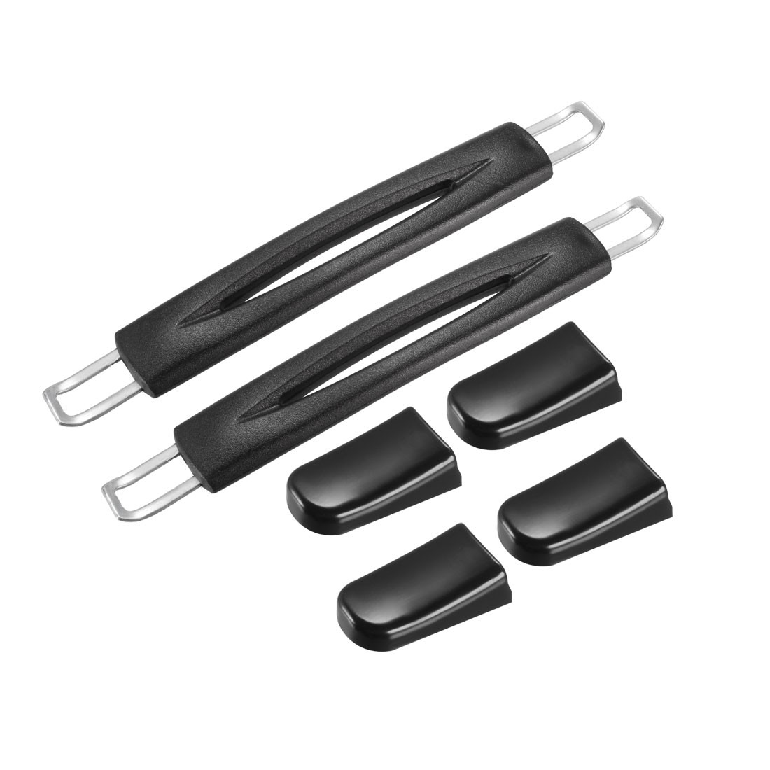 Luggage Handle 197mm Long Strap Grip Replacement for Suitcase Case Black 2Pcs