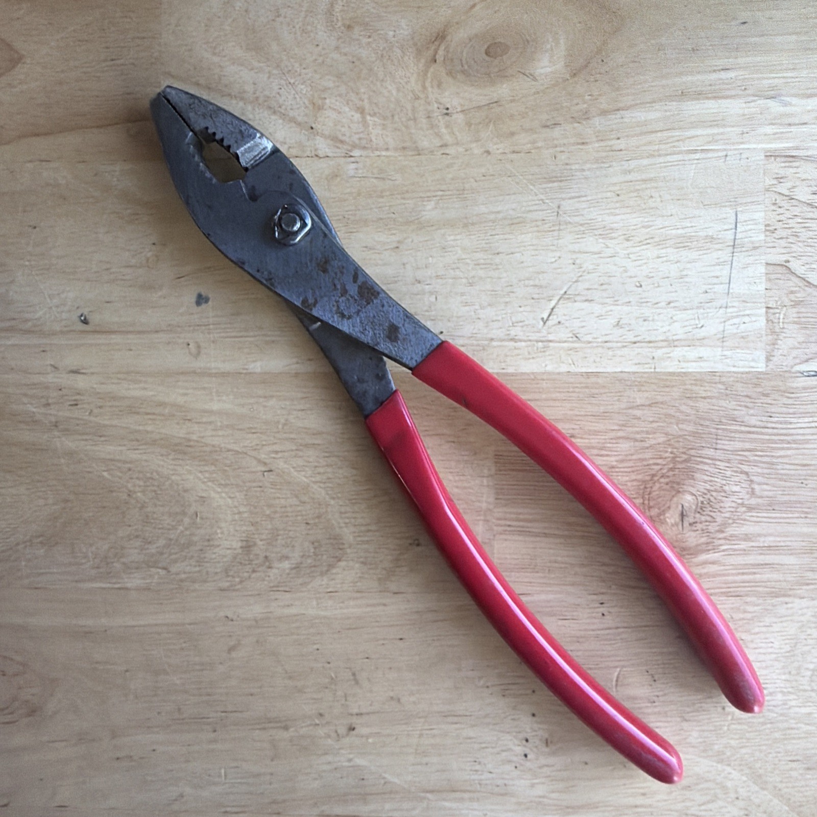 Mac Tools 10" Adjustable Slip Joint Pliers Red Handle P301950 READ!