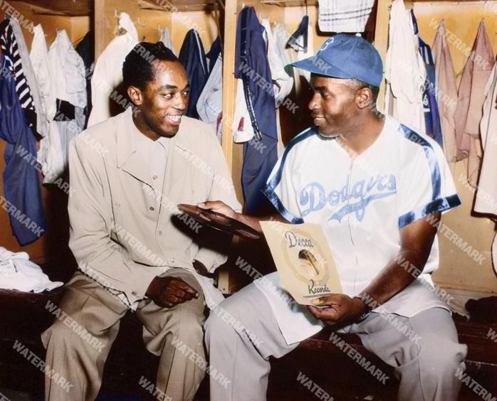 GW229 Jackie Robinson - Roomate Buddy Johnson 8x10 11x14 16x20 Colorized Photo