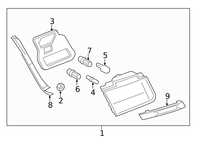 Genuine BMW Back Up Light Socket 63-11-7-407-330