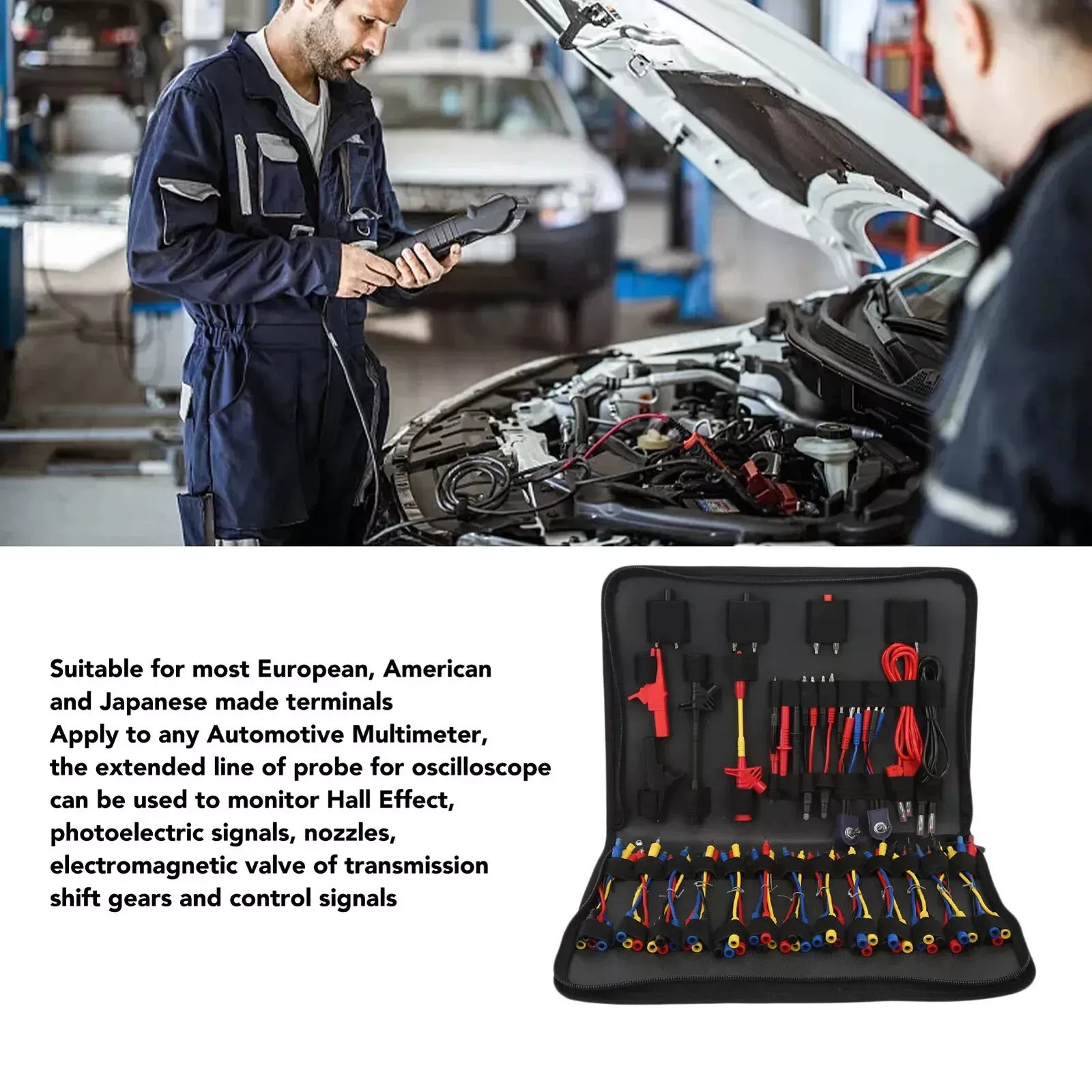 Auto Automotive Circuit Test Leads Kit Multimeter Electrical Testers Diagnostic
