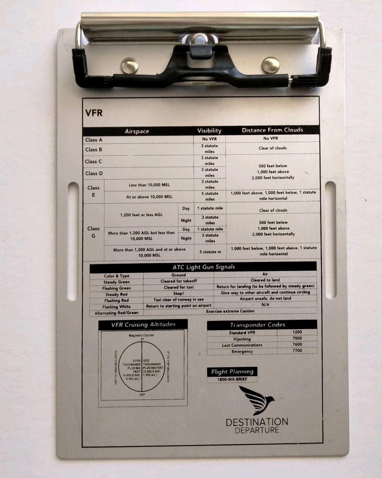 CYA E6B Metal Flight Computer BUNDLE VFR Kneeboard Clipboard Lot
