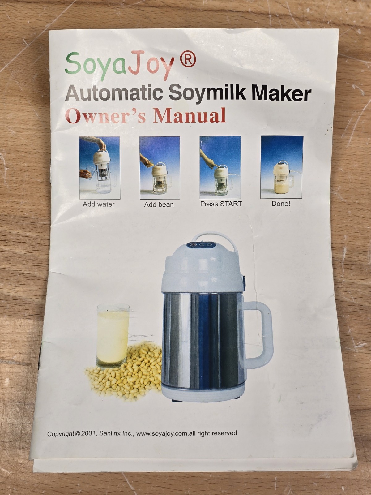 SoyaJoy Model SJ-5 Soy Milk Maker Machine TESTED WORKS
