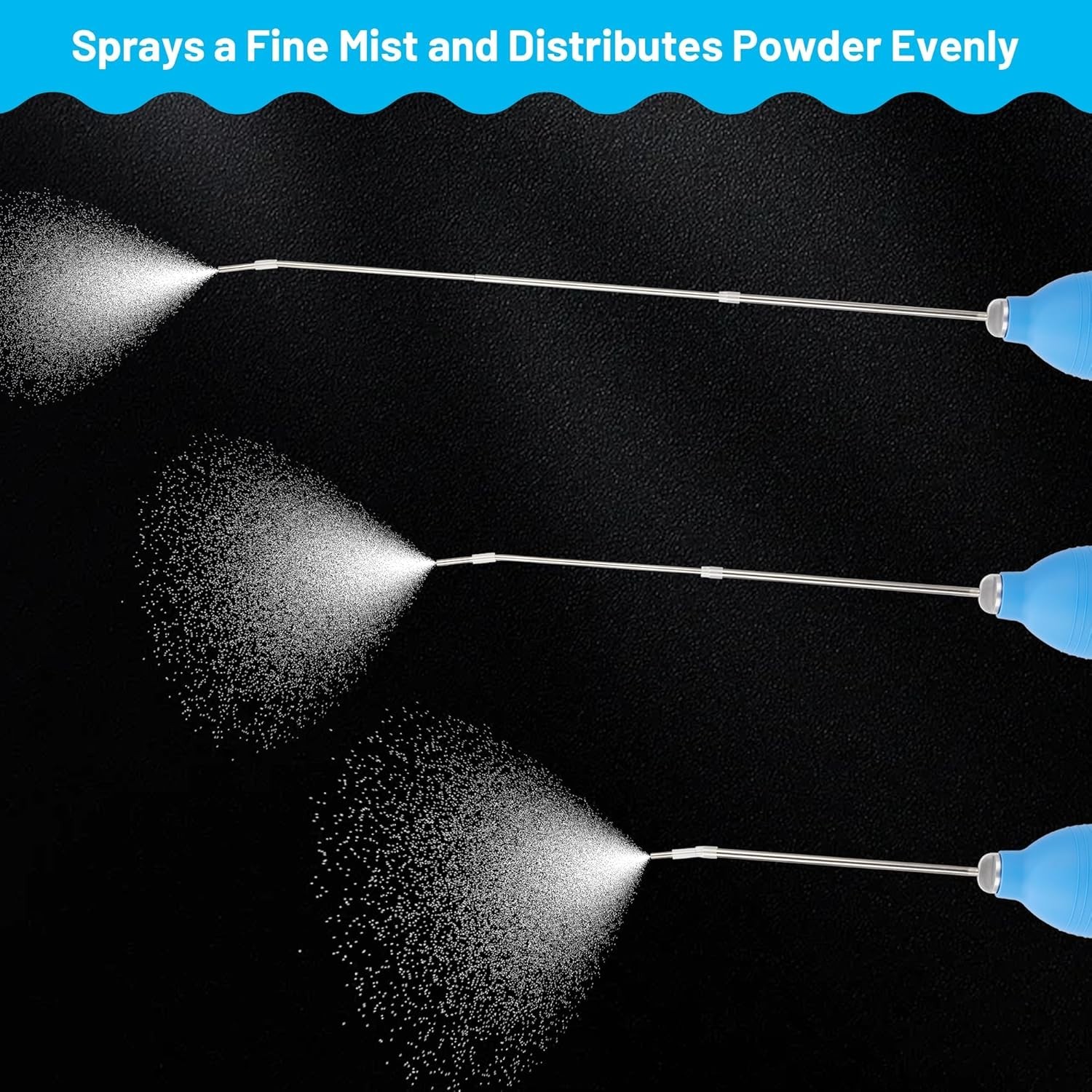 Diatomaceous Earth Powder Duster, Garden Bulb Duster Applicator Puffer Dispenser