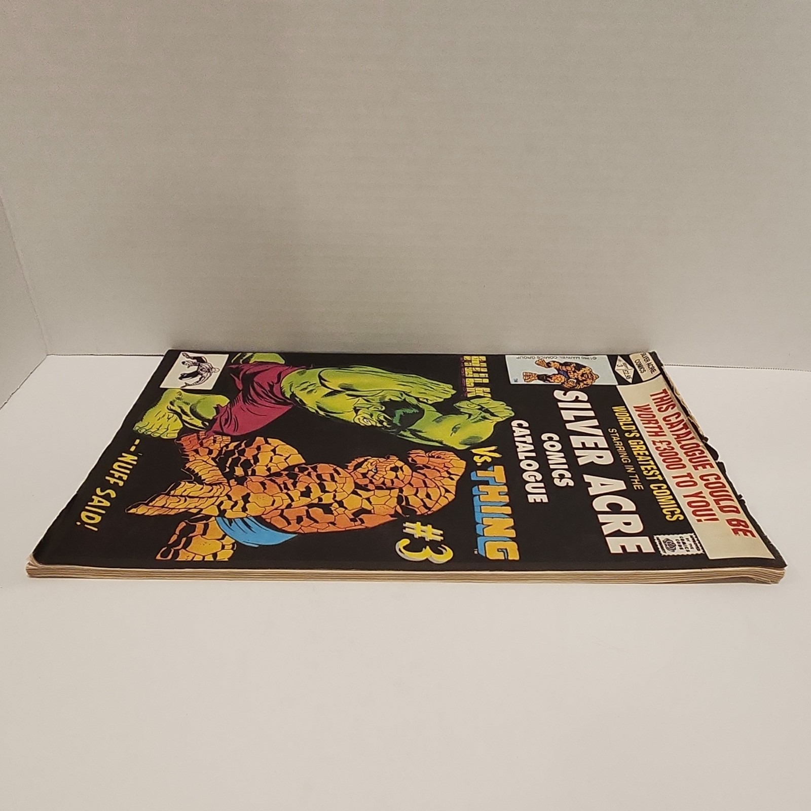 Silver Acre Comics Catalogue #3 Hulk vs Thing Spider-Man Marvel