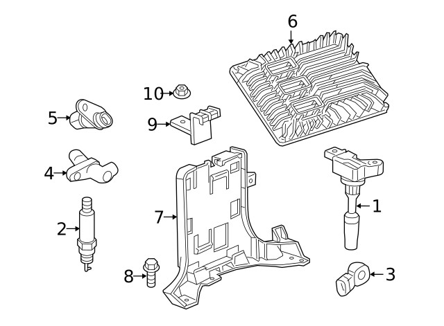 Genuine GM Engine Control Module Bracket 23433363