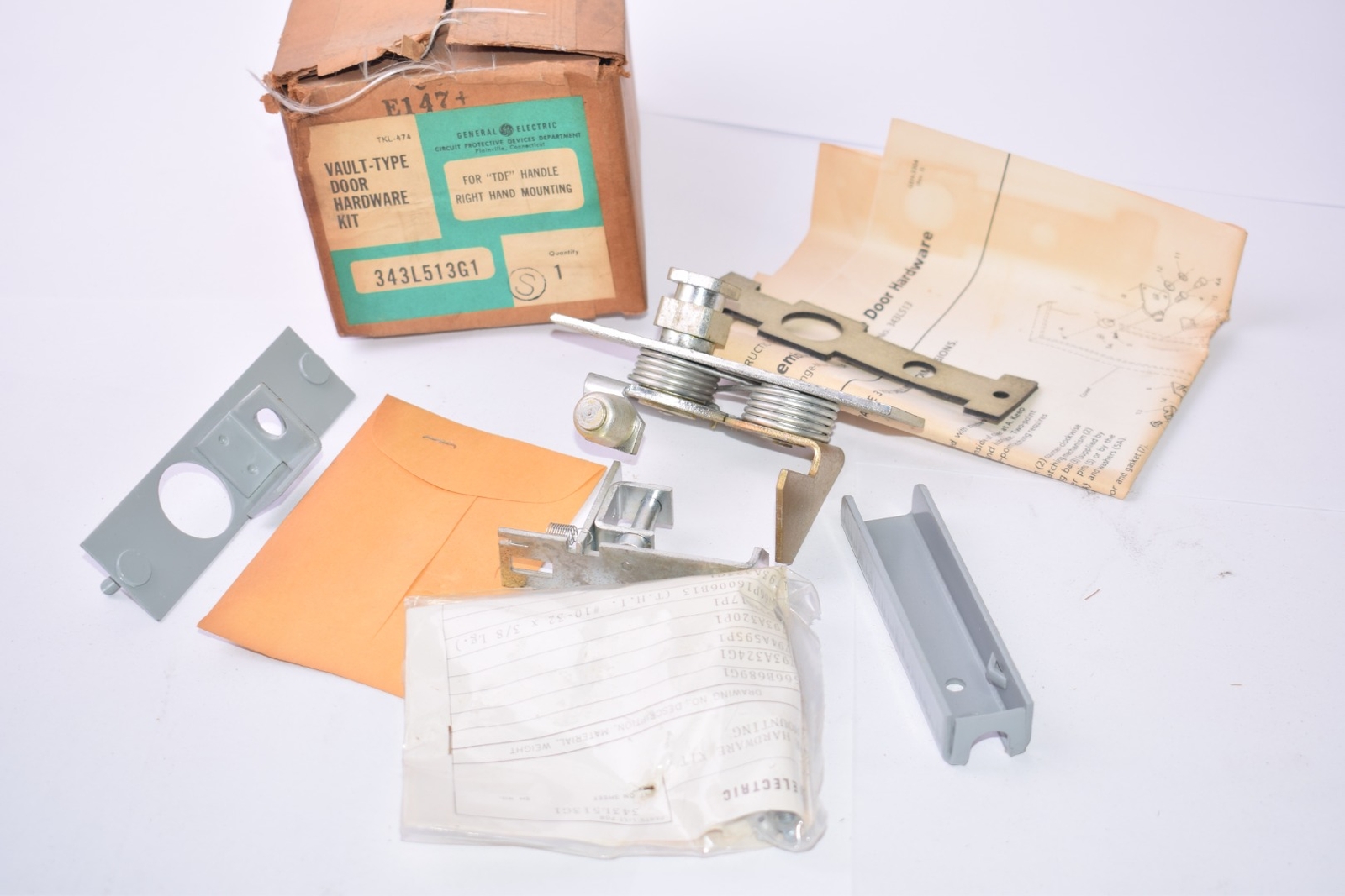 NEW GE General Electric 343L513G1 Vault-Type Door Hardware Kit For ''TDF'' Handl