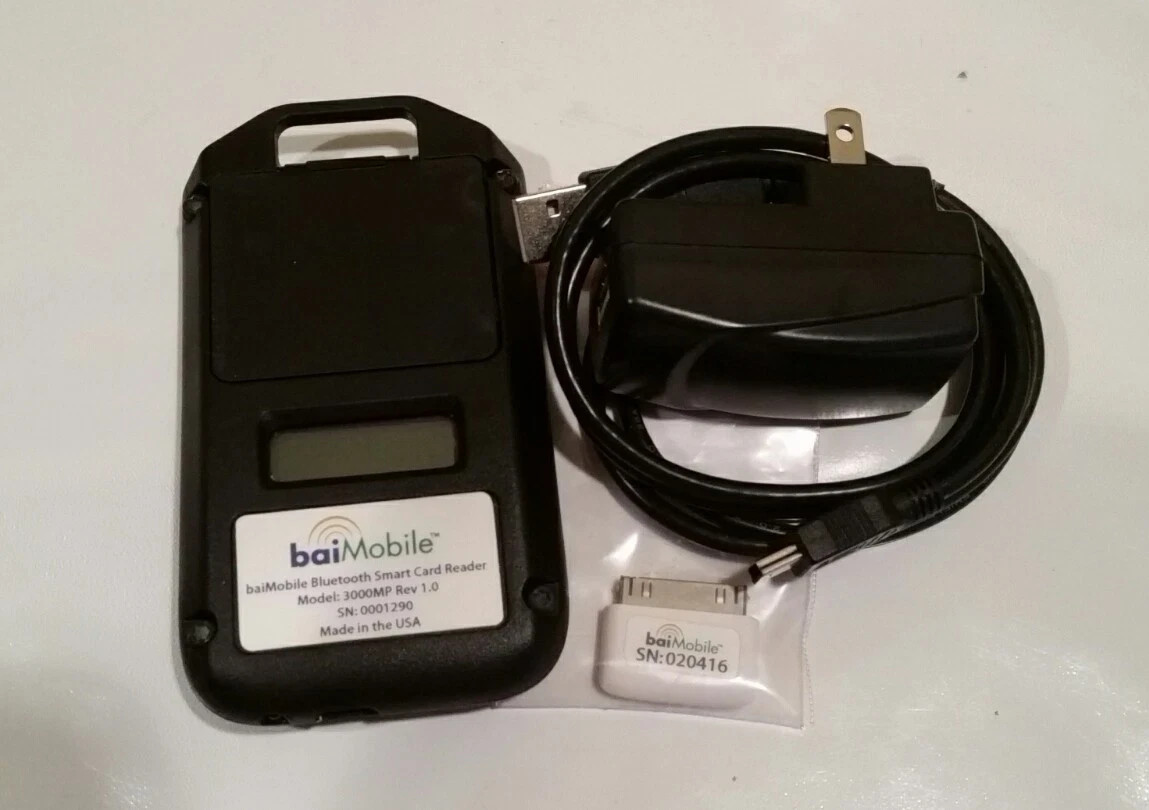 Biometric BaiMobile 3000MP Bluetooth 2.1 Smart Card Reader, CaC Reader