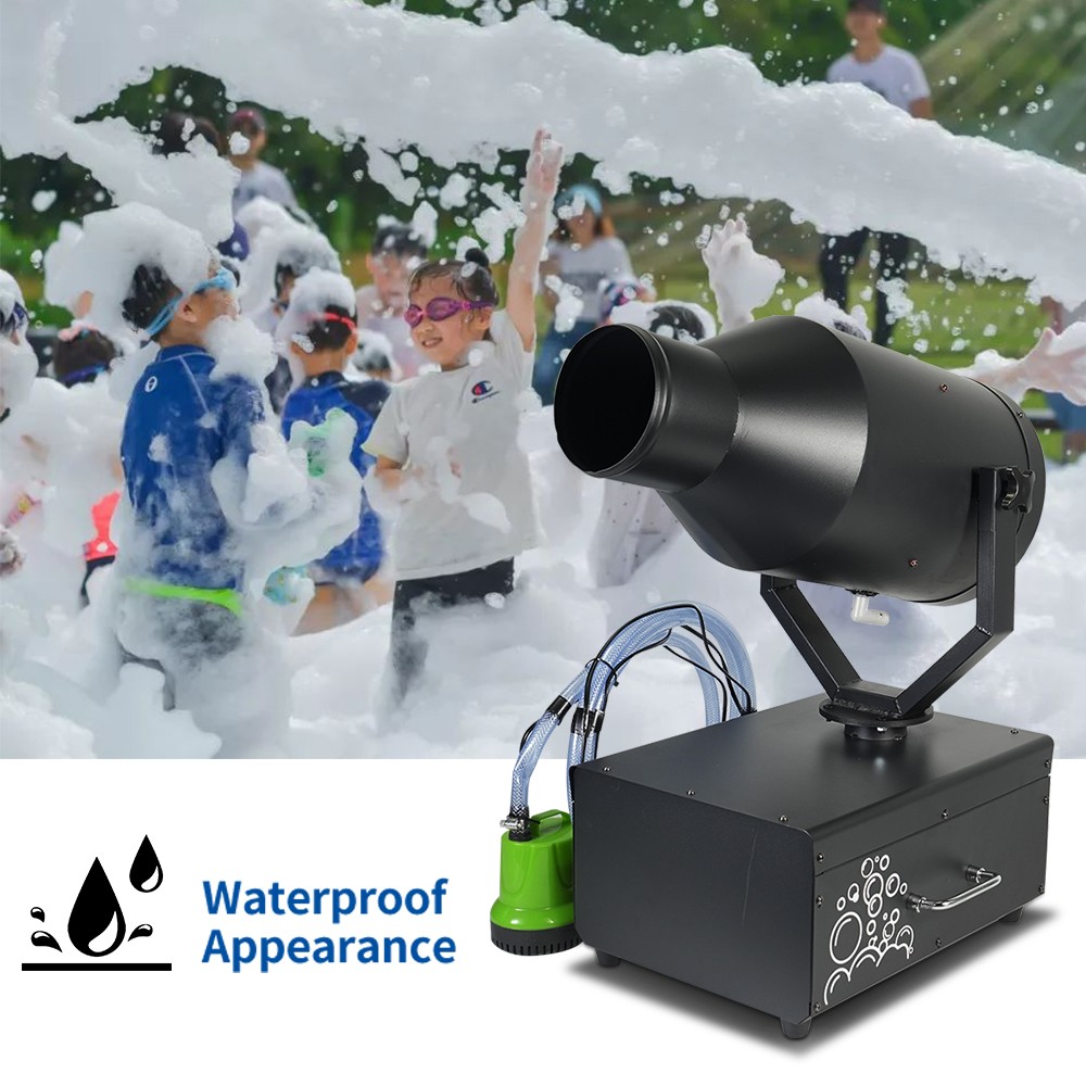 2000w Shaking Head Jet Foam Cannon Machine with Pump Tank Effects Machine