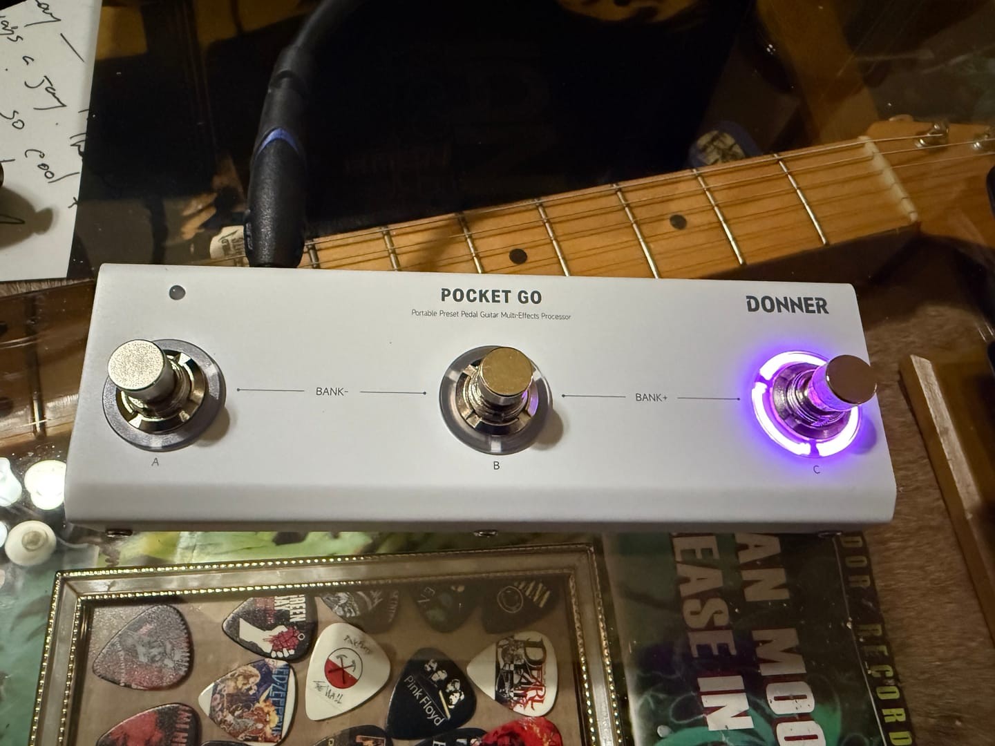 Donner Pocket Go Multi Effects Pedal 6 Effects Modules 21 Editable Presets