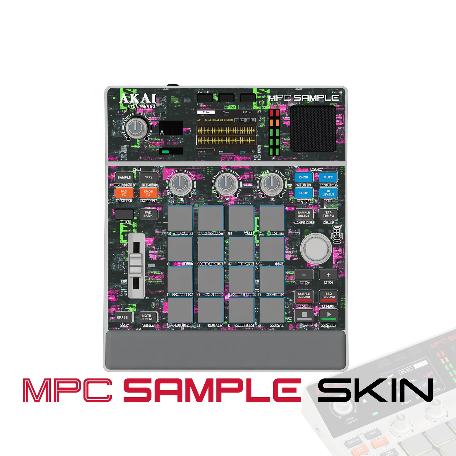 Akai MPC Sample Skin / Cyber Static Burst