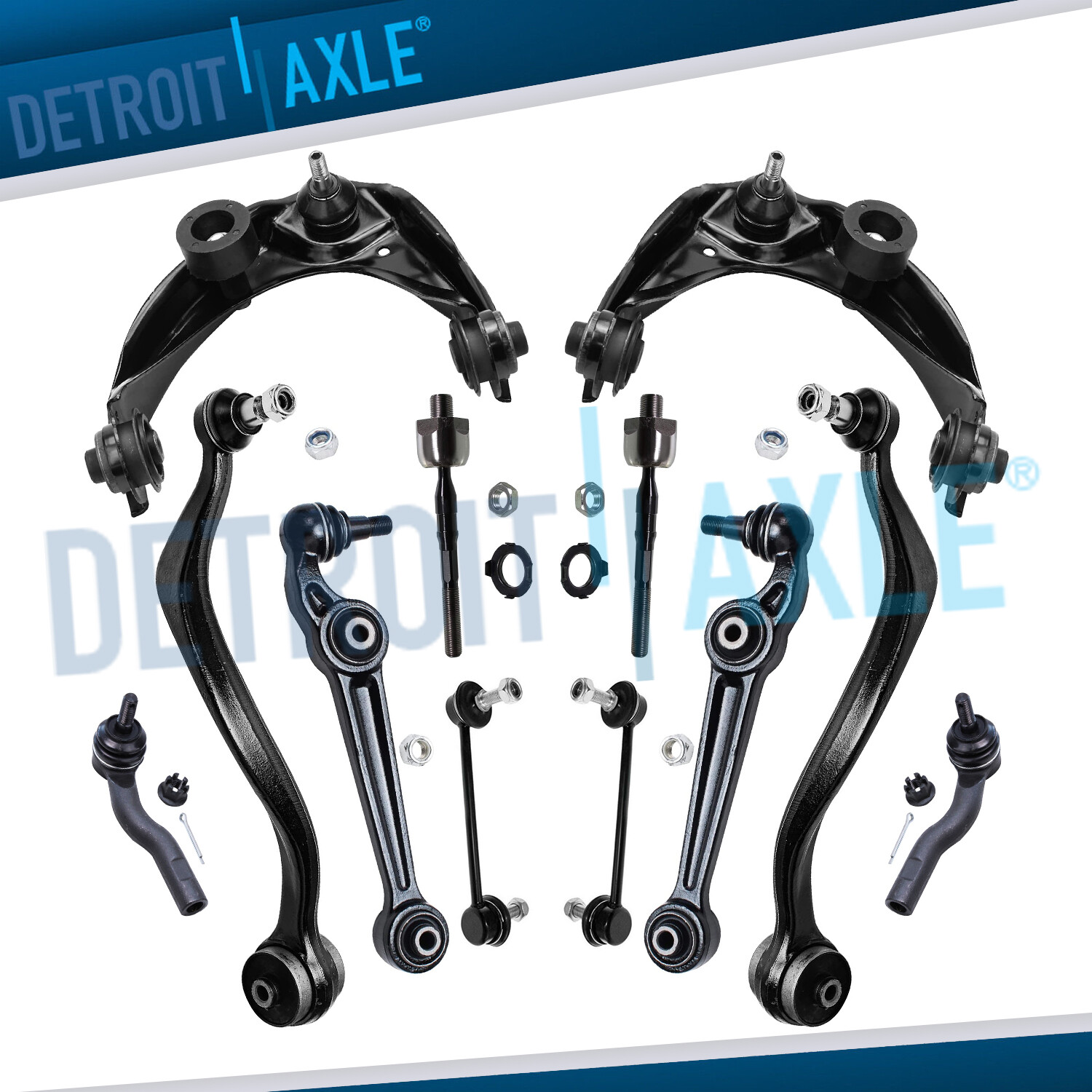 12pc Front Control Arms Sway Bars Suspension Kit for 2003-2005 2006 2007 Mazda 6