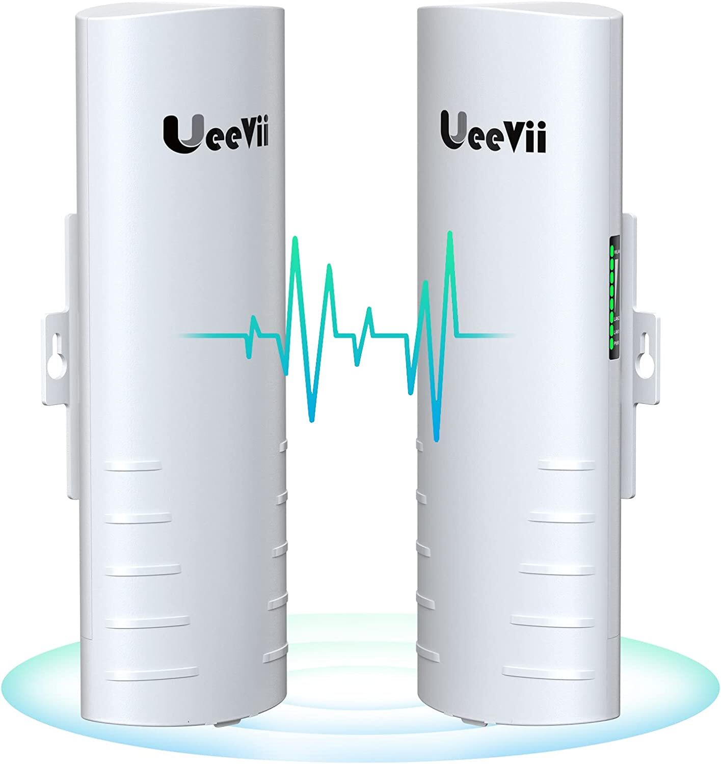 UeeVii 2 Pack Wireless Bridge Point to Point Outdoor WiFi CPE 3000m Long Range