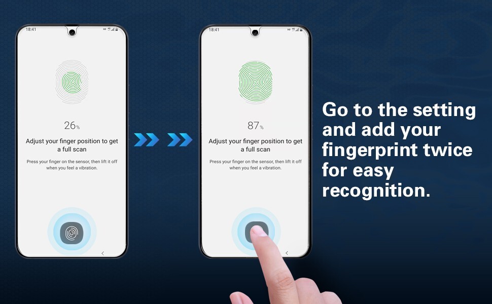 [Fingerprint Compatible] [2-Pack] Screen Protector for Samsung Galaxy S22+ Plus