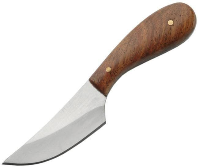 Pakistan Knives Fixed Blade Knife Stainless Wood Handle Small Skin - DH-7990