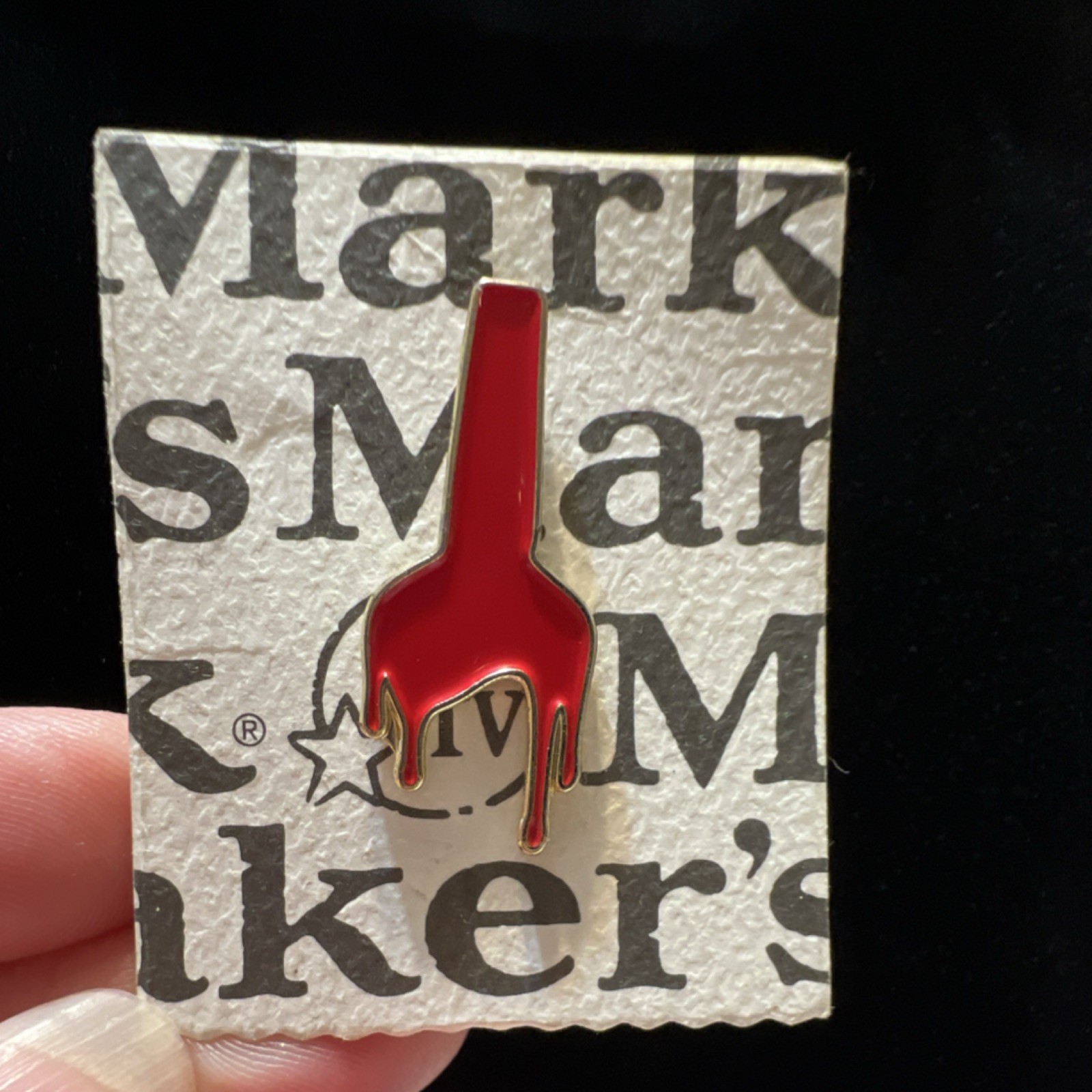 Maker's Mark Red Wax Distillery Pin 2022 Original Advertising Merchandise