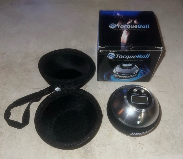 Torque Ball Metal Self-Starting Gyroscope Hand Exerciser Ball W/Box