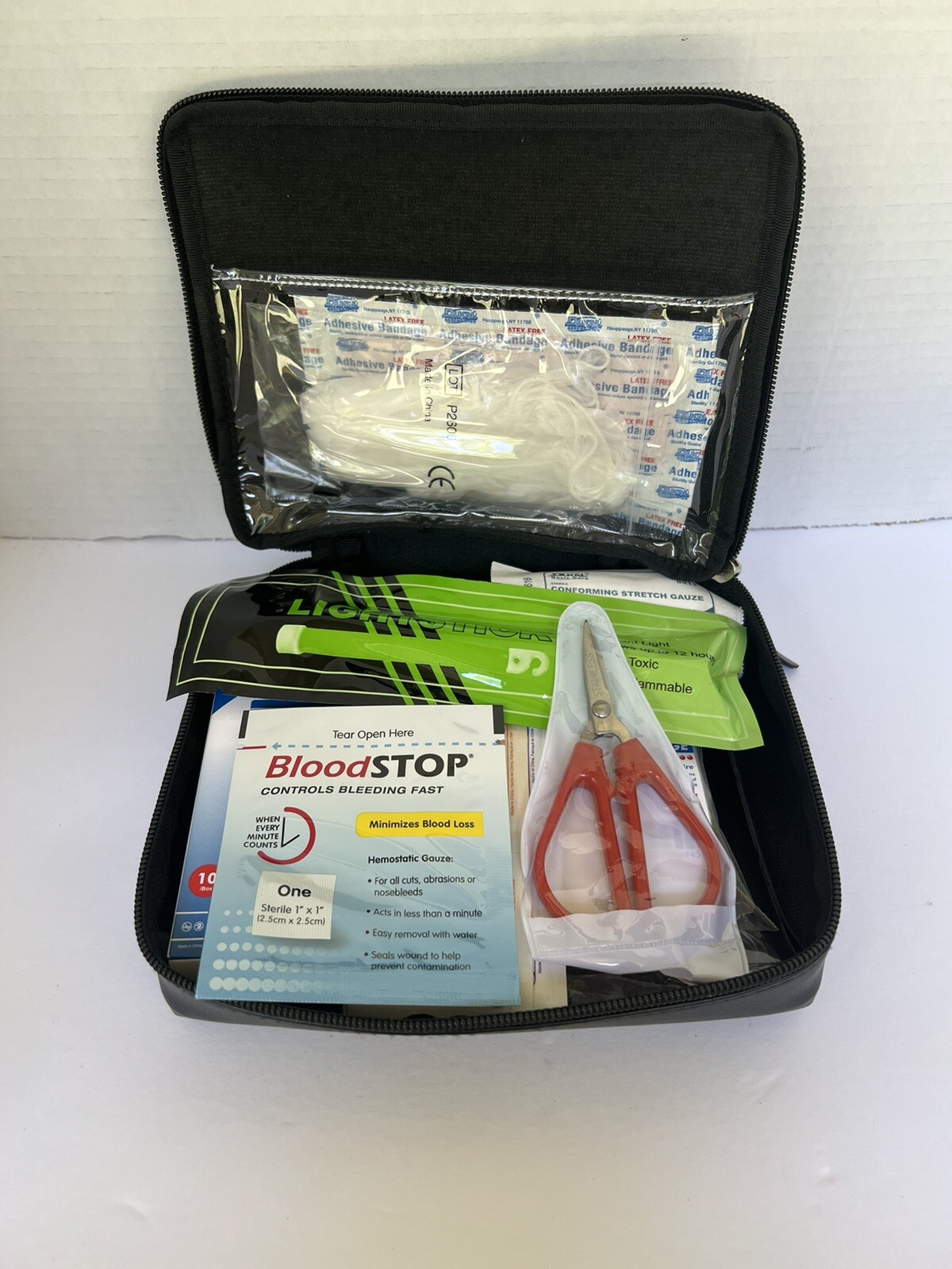 HYUNDAI Car Automobile FIRST AID MEDICAL KIT Black Pouch zipper