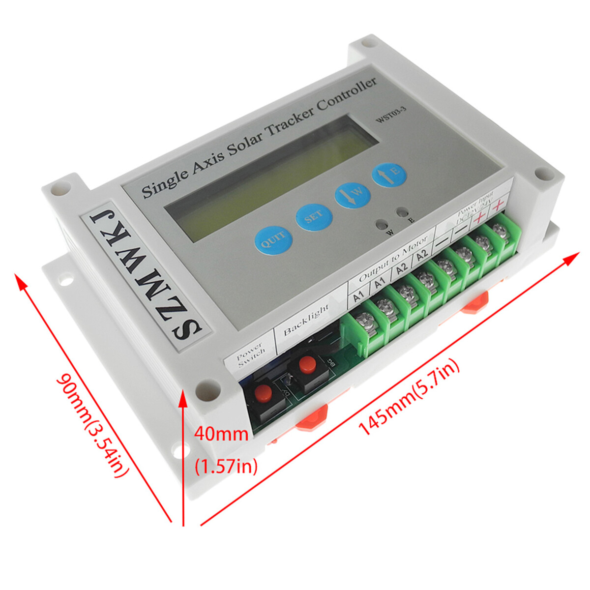WST03-3 Single Axis Automatic Tracking Solar Tracker Controller W/ Speed Sensor