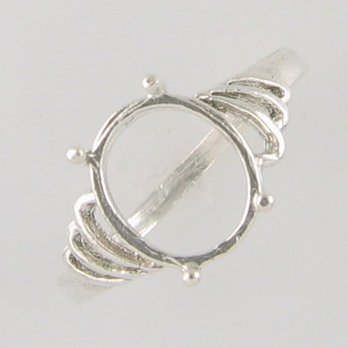 PRE-NOTCHED 10X8 OVAL VINTAGE DESIGNER SOLITAIRE RING 925 STERLING SILVER CR19SS