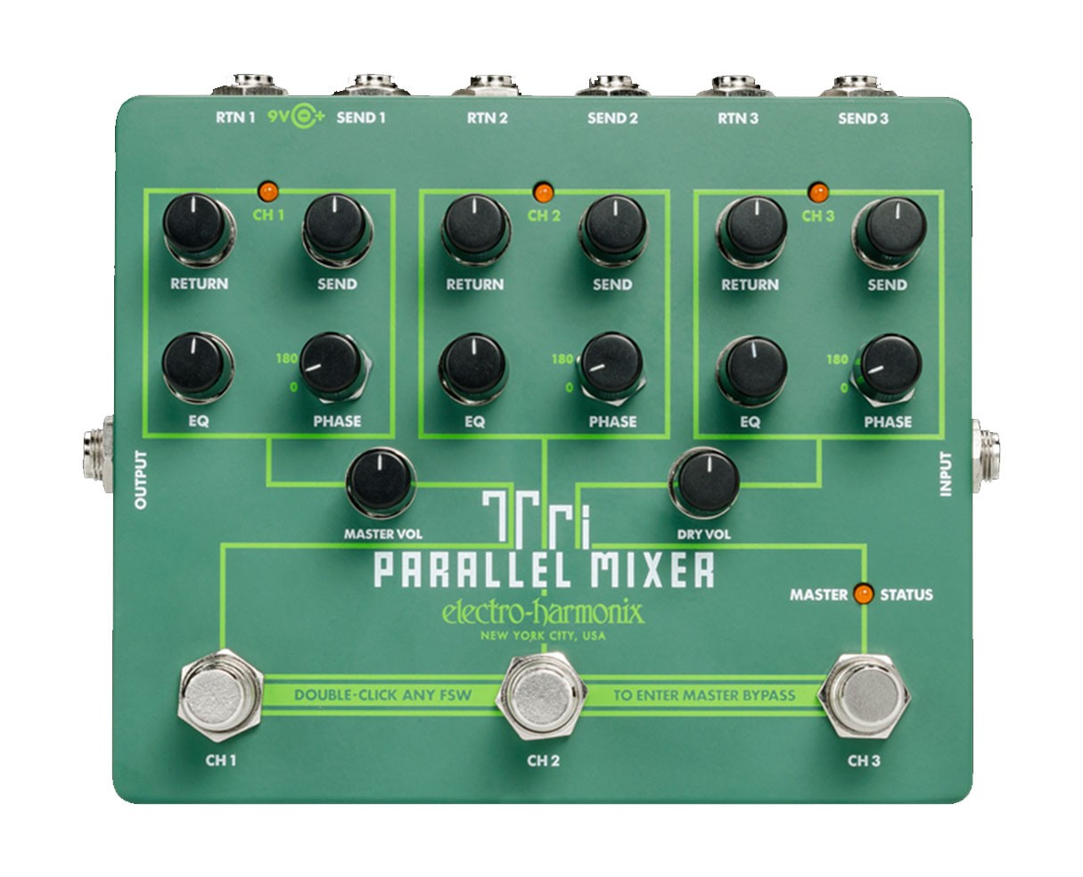 Electro-Harmonix Tri Parallel Mixer Effects Loop Mixer/Switcher Pedal