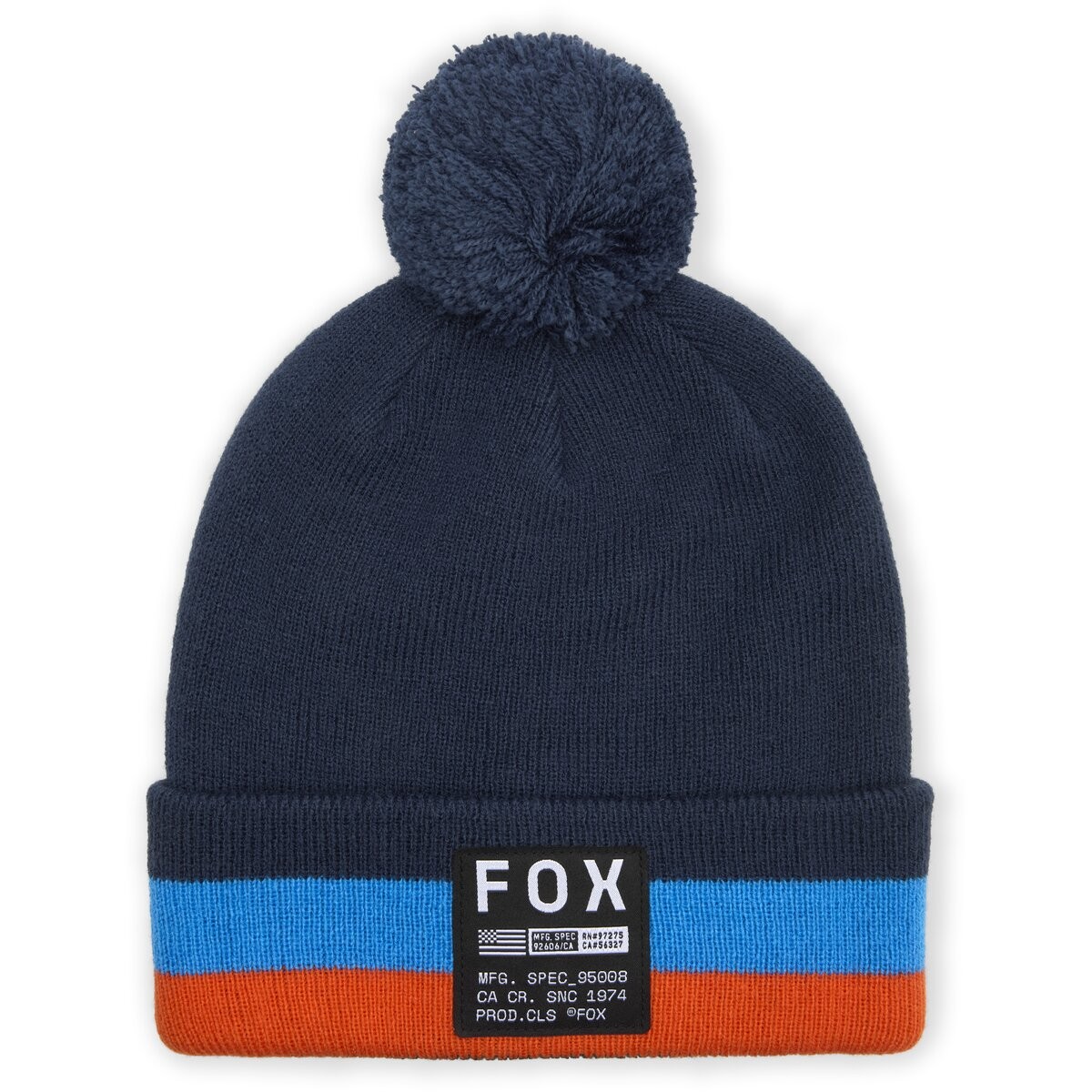 Fox Midnight Fracture Pom Beanie 36291-329-OS
