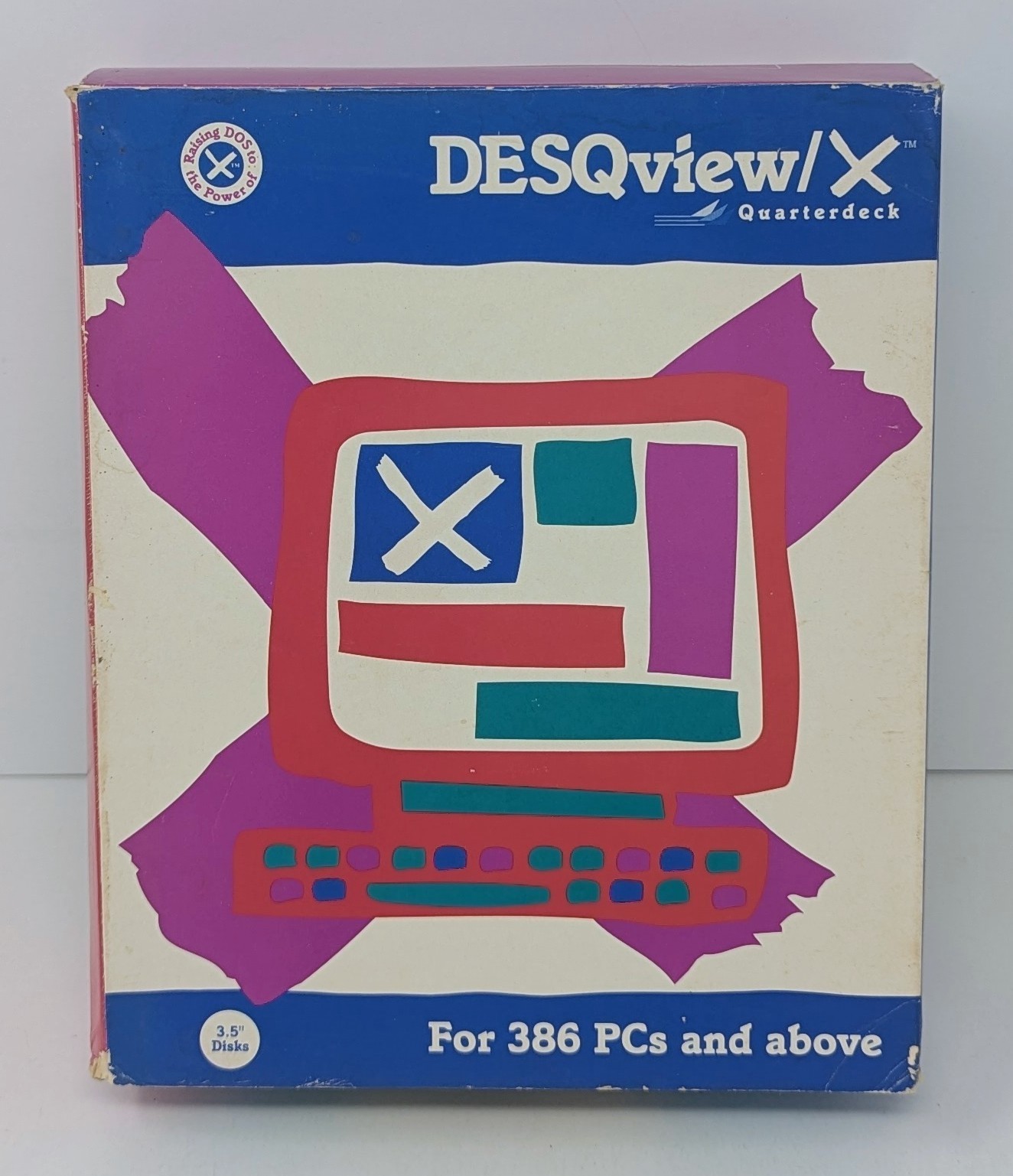 Desqview/X Version Quarterdeck 3.5" Floppy Disks - PC DOS OS - Complete!