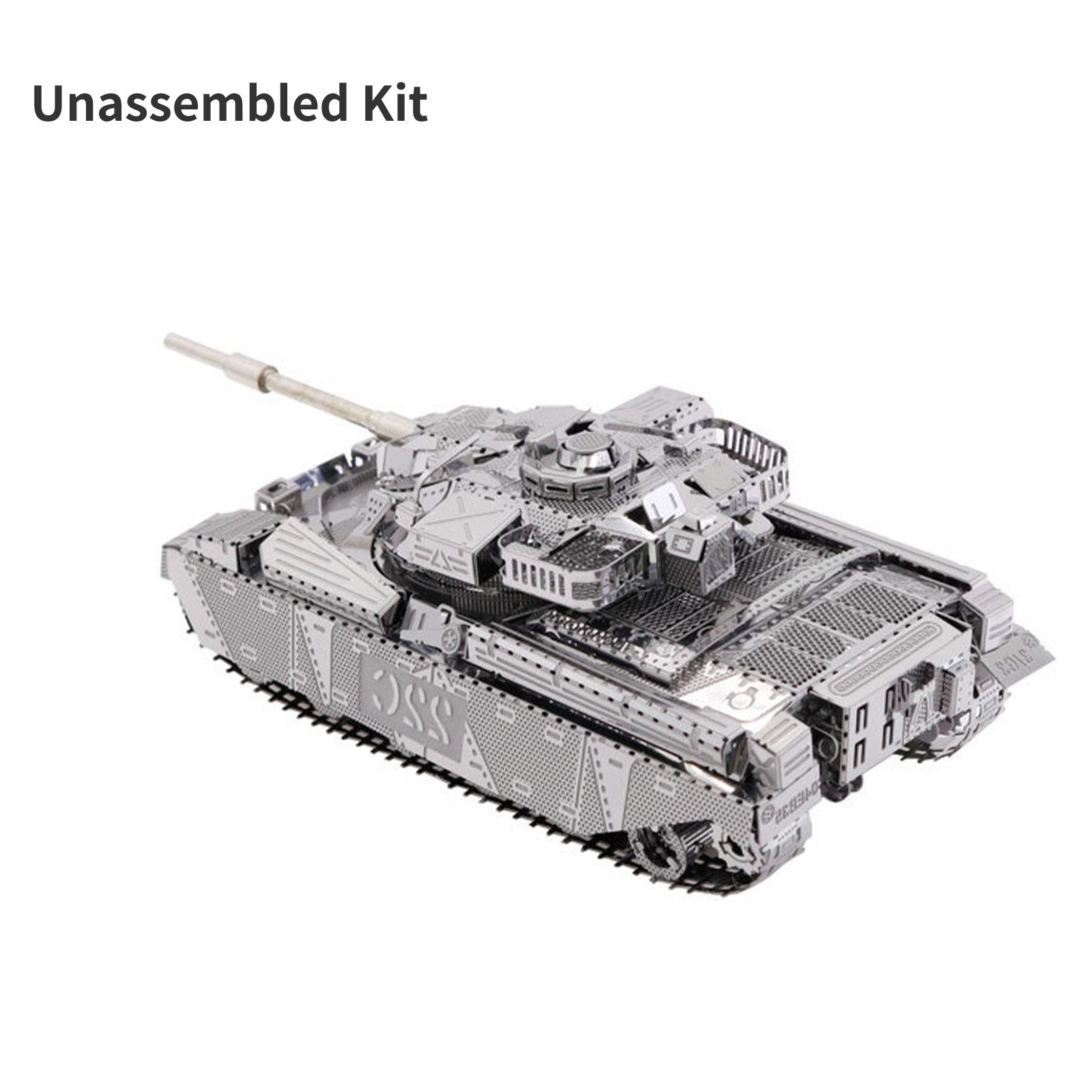 1:100 3D Metal Chief Tank MK50 Military DIY Vehicle Model Unassembled Kit