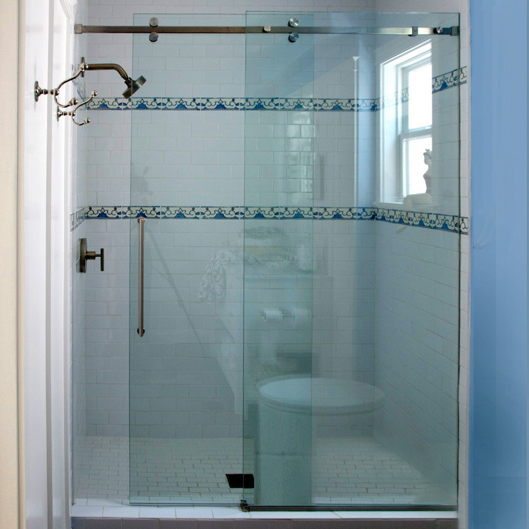 Brushed Stainless Steel Deluxe 180 Degree Serenity Series Sliding System